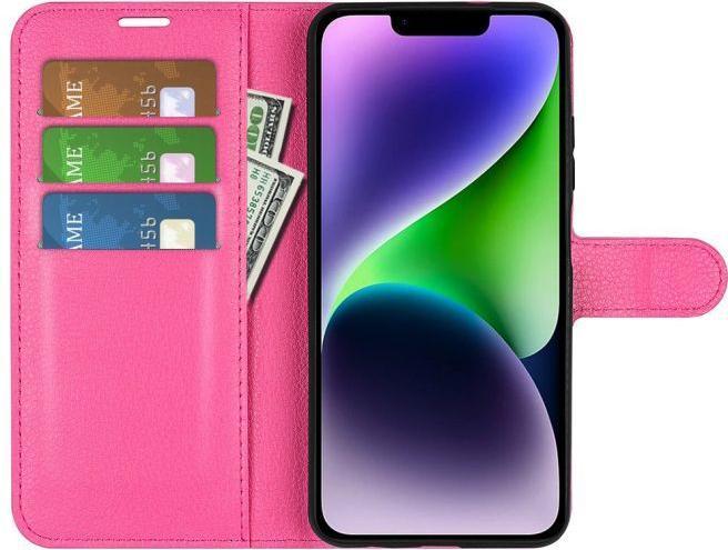 Actual product image MU Classic Litchi Leather Bookcover Series (Apple iPhone 15)