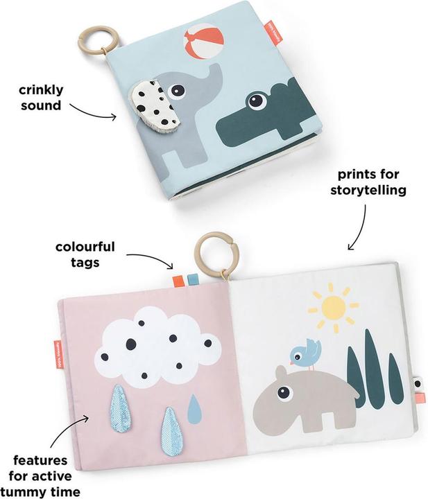 Actual product image Done by Deer Babybücher Activity-Soft-Bilderbuch Tummy Time - Deer