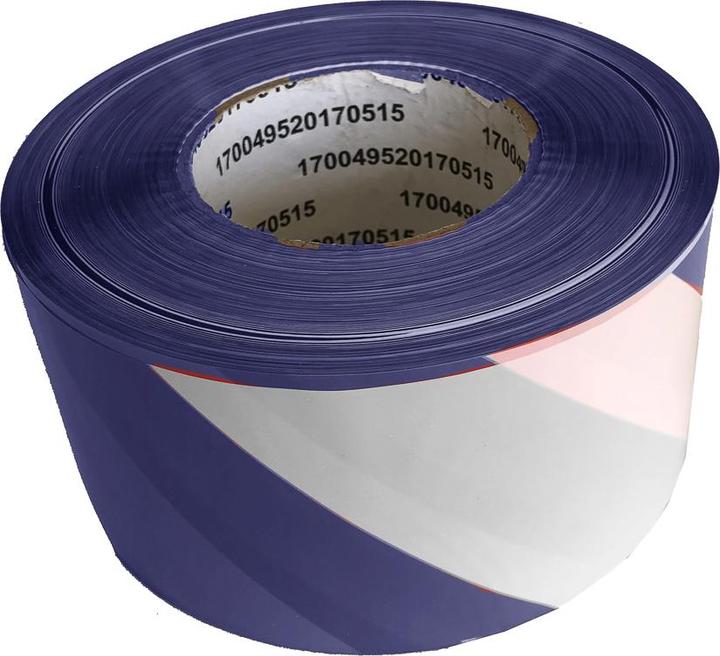 Produktbild Rs Pro Polypropylen Trassierband Blau, Weiss Typ, 80mm x 500m (75 mm)