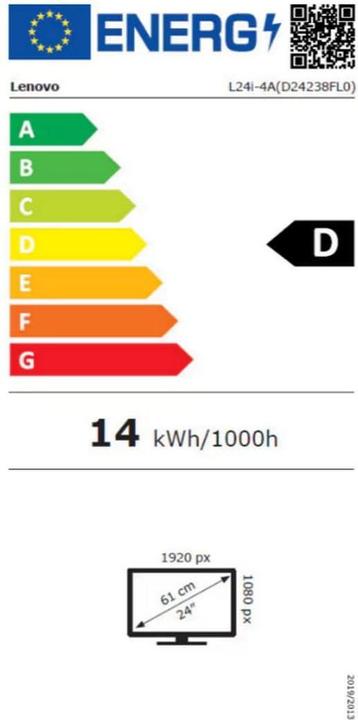 Energie-Label Lenovo L24i-4A (1920 x 1080 Pixel, 23.80")