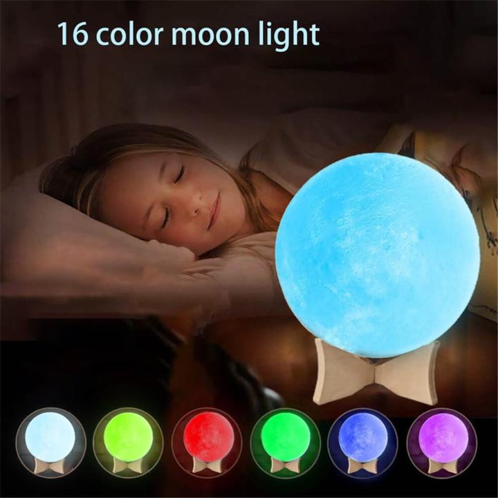 Actual product image Cover-Discount Moon lamp 3D