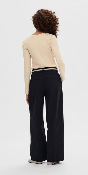 Produktbild Selected Femme Geripptes Oberteil mit langen Ärmeln (XS)