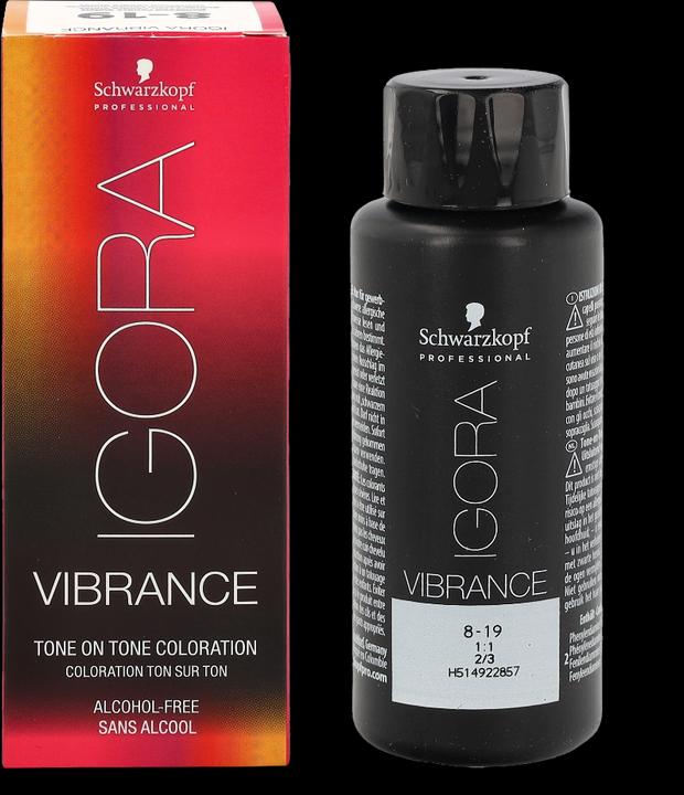 Produktbild Schwarzkopf Professional IGORA Vibrance Haartönung NEU (8-19 Hellblond Cendré Violett)