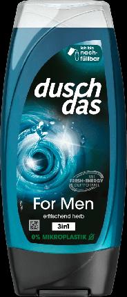 Productafbeelding duschdas FOR MEN 3-IN-1 Douchegel & Shampoo 250 ml (225 ml)