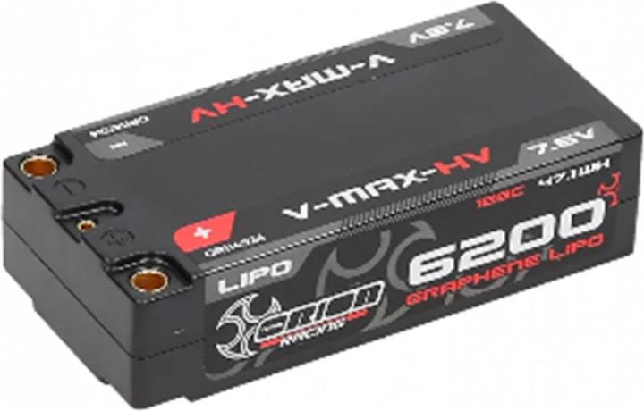 Team Orion V-Max-HV Graphene Tech Shorty 6200 7.6V 2S 128C (7.60 V, 6200 mAh)