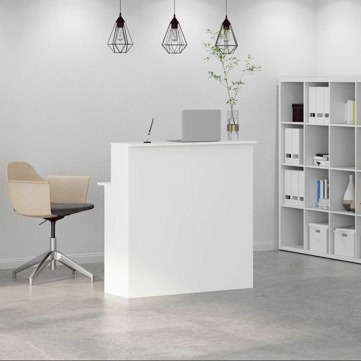 Produktbild VidaXL Empfangstheke Weiss 100x50x103,5 cm Holzwerkstoff Empfangstresen