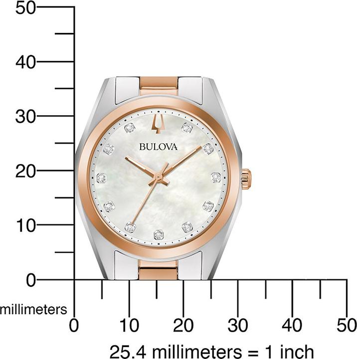 Immagine prodotto Bulova 98P207 Diamante per geometri 31 mm 3ATM (Orologio da polso analogico, 31 mm)
