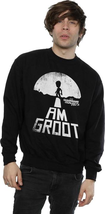 Actual product image Mens Guardians Of The Galaxy I Am Groot White Sweatshirt (XXL)