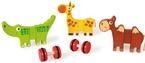 Actual product image Scratch Magnetic animals on wheels