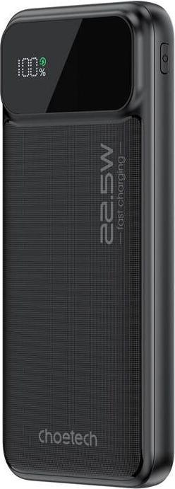 Choetech B728 Powerbank 10000 mAh 22,5 W PD USB-A / USB-C – schwarz (10000 mAh, 22.50 W, 22.50 Wh)