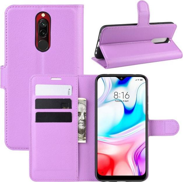 Productafbeelding MU Classic Litchi Leren Boekomslag Serie (Xiaomi Redmi 8)