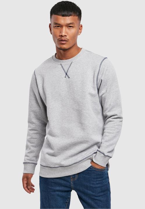 Actual product image Urban Classics Organic Contrast Flatlock Stitched Crew (XL)