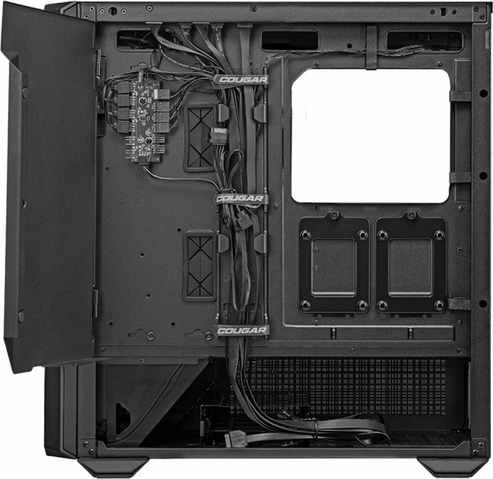 Image du produit Cougar MX600 Black | PC Case | Tour moyenne / Panneau avant maillé / 3 x 140mm + 1 x 120mm ventilateurs / (mATX, Mini-ITX, ATX, SSI CEB)