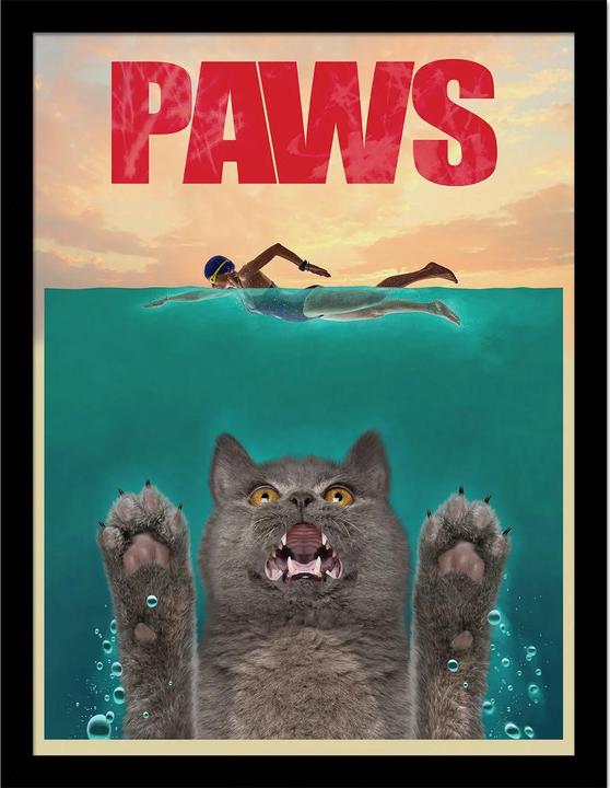 Vincent Hie Gerahmtes Poster Paws (30 x 40 cm)