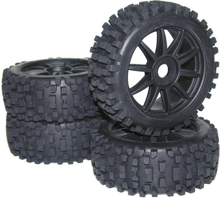 Actual product image Reely 1:8 Buggy complete wheels Big Co