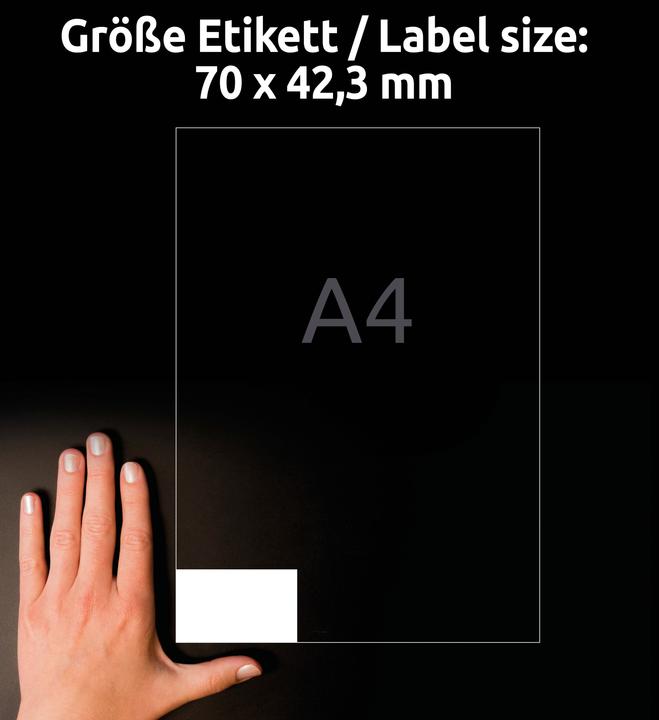 Actual product image Avery Universal labels