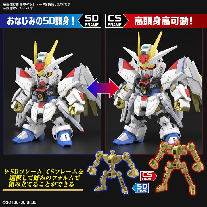 Produktbild Bandai GUNDAM - SD Gundam Cross Silhouette Mighty Strike Freedom - Model Kit