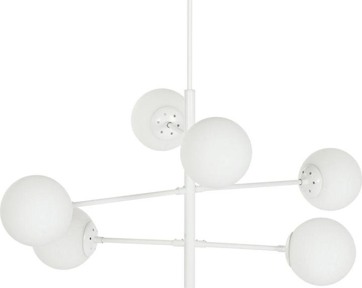 Image du produit DKD Home Decor Ceiling Light 96 x 73 x 50 cm Crystal Metal White 50 W