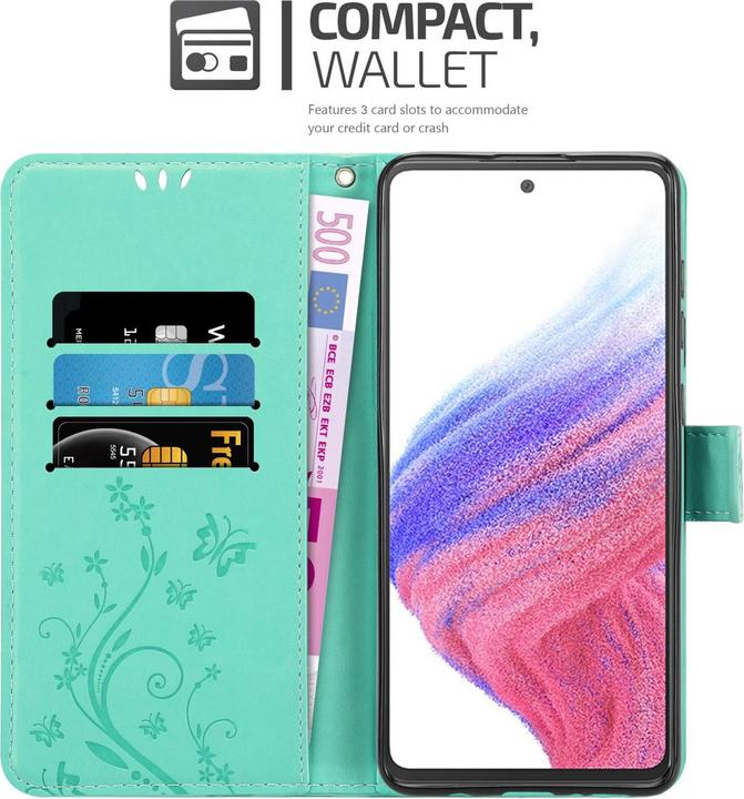 Productafbeelding Cadorabo Bloemen Boek hoesje voor Samsung Galaxy A53 5G (Samsung Galaxy A53 5G)