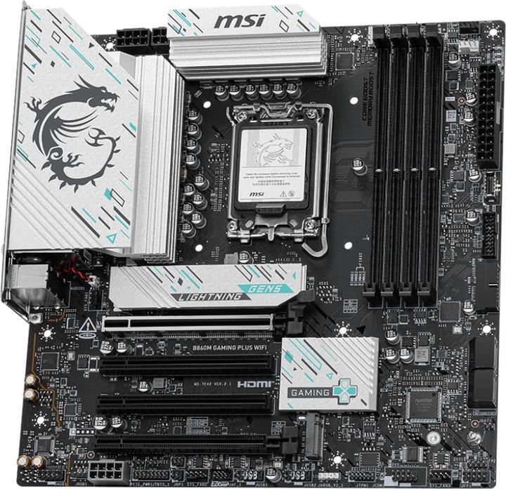 Actual product image MSI B860M GAMING PLUS WIFI LGA1851 MB (Socket S1, Intel B860, mATX)