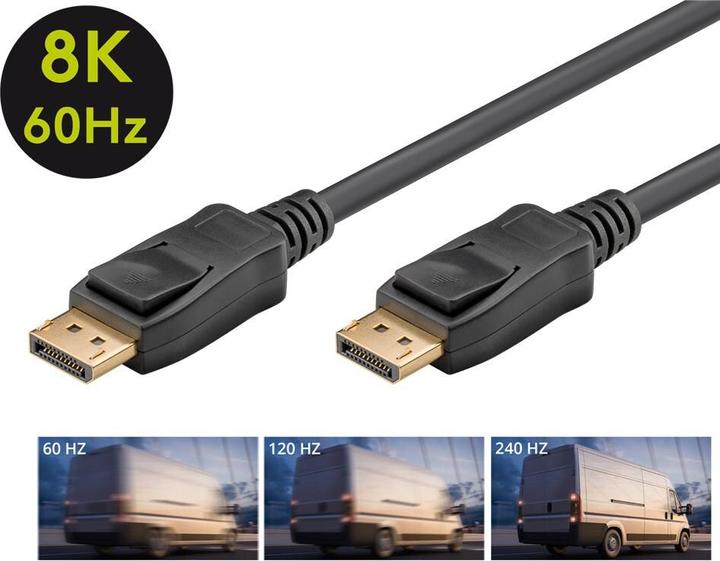 Produktbild Goobay DisplayPort-Kabel 2.0, 40 Gbit/s (1 m, DisplayPort)