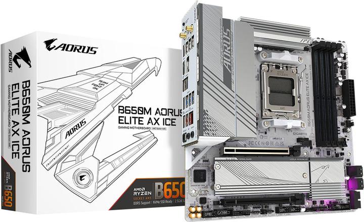 Gigabyte B650M Aorus Elite AX ICE (AM5, AMD B650, mATX)