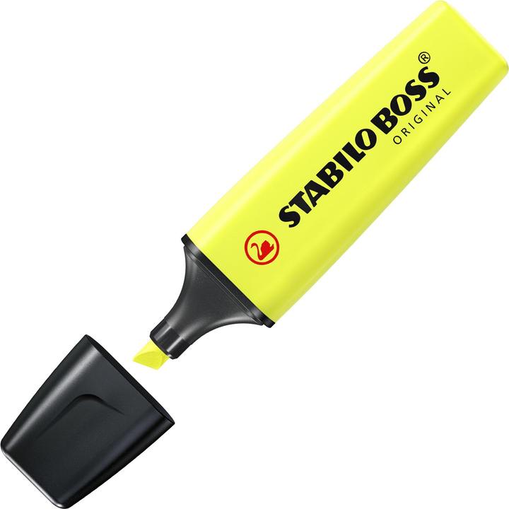 Image du produit STABILO Surligneur jaune, paquet de 10 (Jaune, 5 mm, 10 x)