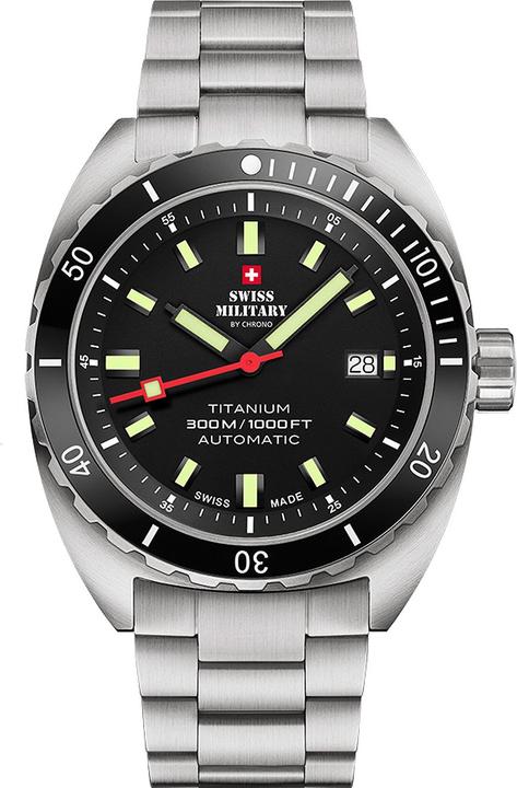 Produktbild Swiss Military SMA34100.01 Diver Titanium Automatik 42mm 30ATM (Taucheruhr, 42 mm)