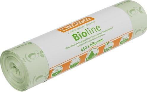 Productafbeelding Deiss Afvalzakken BIOLINE 45 x 68 cm (B x H) 30l ecovio naturel 10 st./verpakking. (10 x, 30 l)