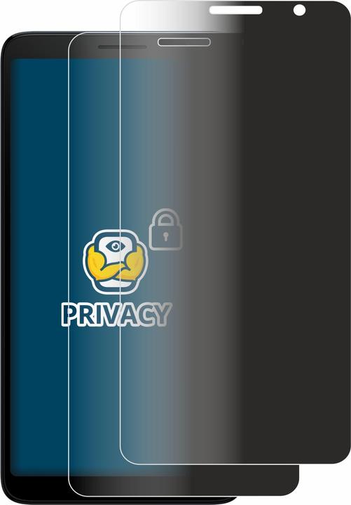 Productafbeelding BROTECT Anti-spionnetje privacyfolie Beschermfolie tegen blauw licht (2 Stuk, HTC Desire 501)