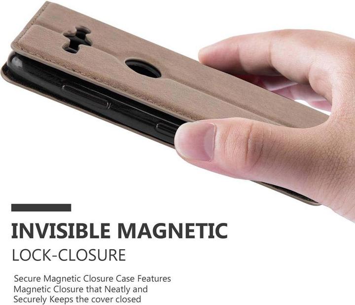 Actual product image Cadorabo Book Invisible Magnet Cover (Sony Xperia XZ2)