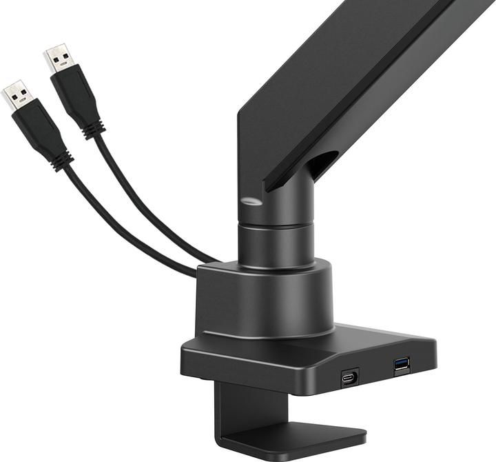 Actual product image Manhattan Table mount with USB ports and gas pressure spring with extremely high load capacity for one (Table, 57")