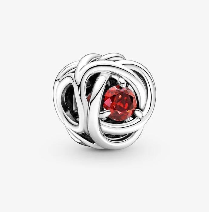 Immagine prodotto Pandora Pietra di nascita di luglio True Red Eternity Circle Charm (Argento 925)