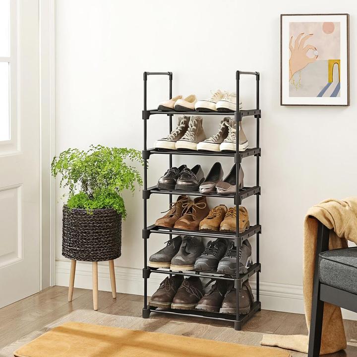 Produktbild Songmics Schuhregal schwarz 45,0 x 30,0 x 106,0 cm (45 x 30 x 106 cm)