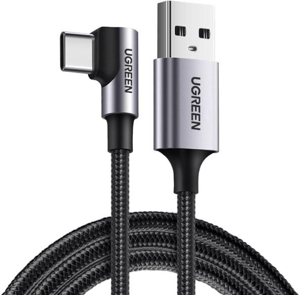 Produktbild Ugreen USB-C gewinkelt zu USB-A 2.0 A Datenkabel (2 m, USB 2.0)