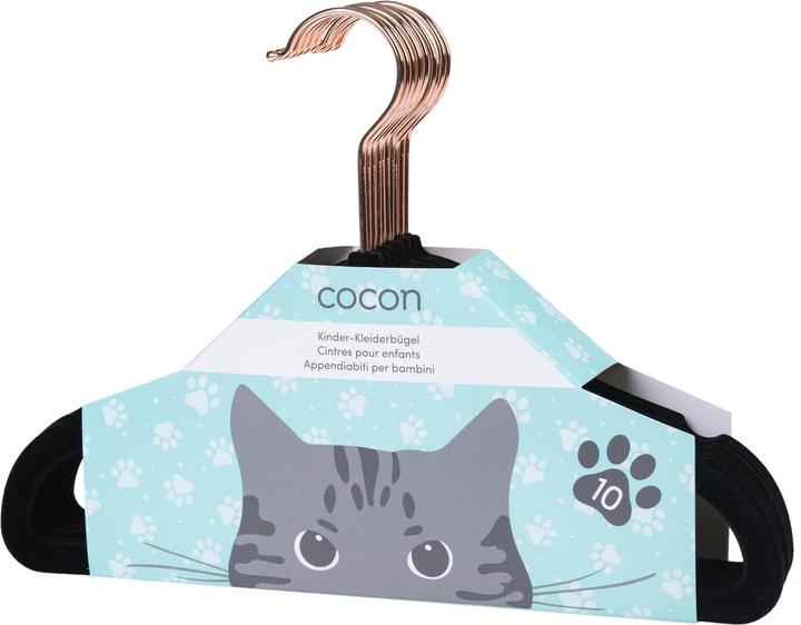 Produktbild Cocon Kleiderbügel 10, Schwarz (10 x)