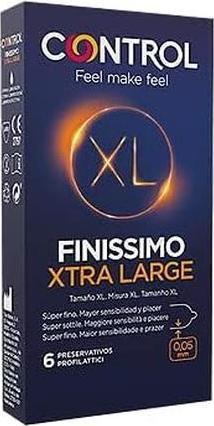 Actual product image Control Finissimo Xtra Large" 6 ultra-thin XXL condoms for super sensitive safe sex (6 pcs.)