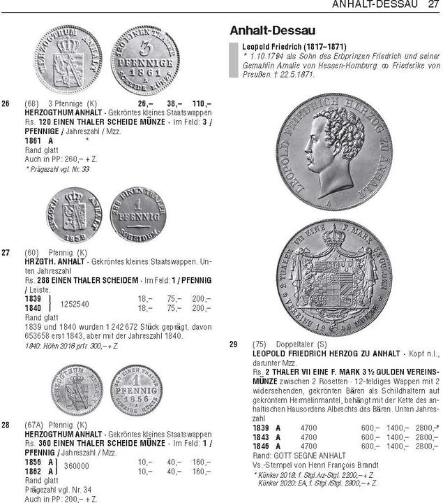 Produktbild Grosser deutscher Münzkatalog (Deutsch, Dieter Fassbender, Hermann Junghans, 2024)