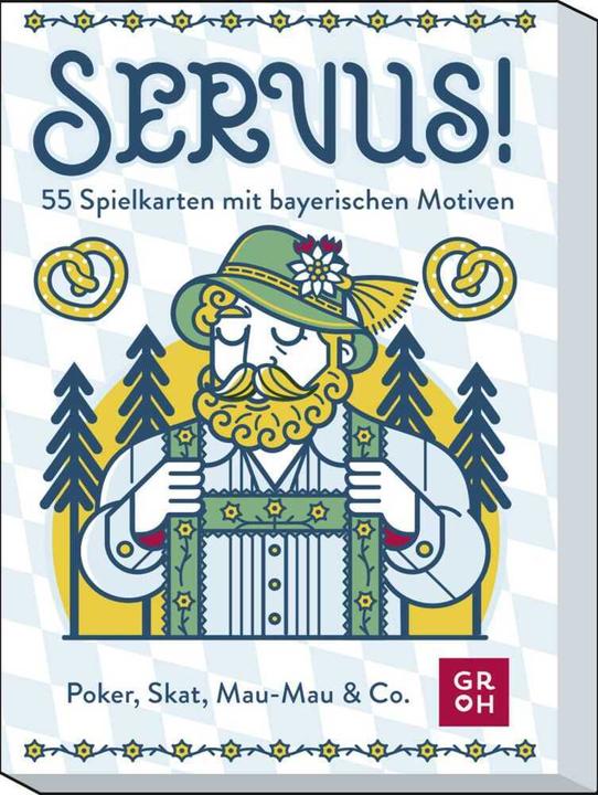 Actual product image Servus! 55 playing cards with Bavarian motifs (German)