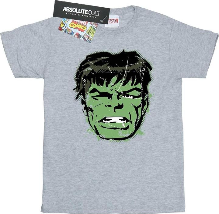 Incredible Hulk Distressed Face TShirt
