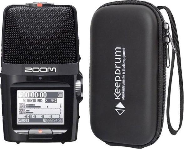 Actual product image Zoom H2n audio recorder with soft case bag (Handheld)