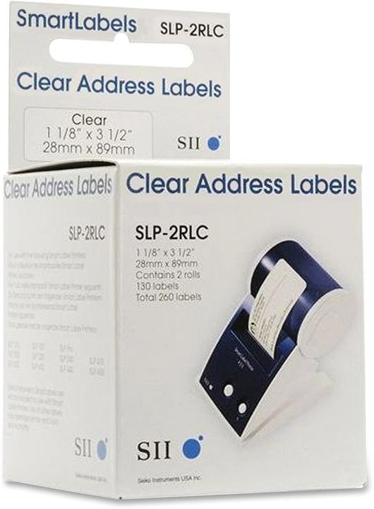 Actual product image Seiko Labels transparent