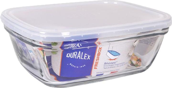 Duralex Rechteckige Lunchbox mit Deckel Freshbox Durchsichtig 1,7 L