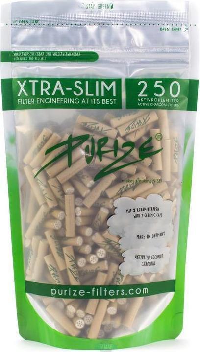 Purize Filtro a carbone attivo Xtra-Slim 250pz organico