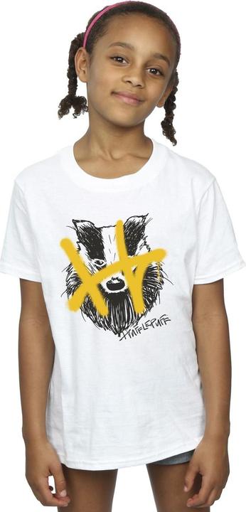 Image du produit - T-shirt HUFFLEPUFF POP SPRAY - Fille (140, 146)