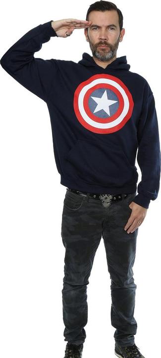 Actual product image Mens Captain America Shield Hoodie (3XL)