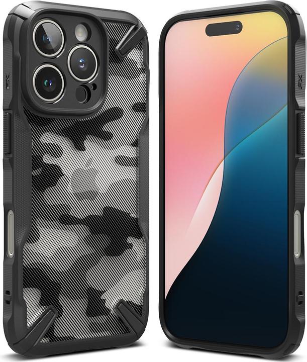 Actual product image Ringke - Fusion X Design - iPhone 16 Pro Max - Camo Black (Apple iPhone 16 Pro Max)
