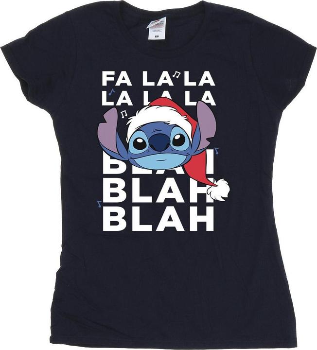 Immagine prodotto Disney Lilo And Stitch Christmas Blah Blah Blah Maglietta Donna (M)