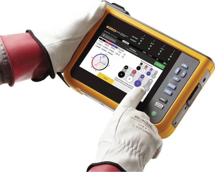 Actual product image Fluke 1777, Power Quality Analyser Mains analyser with logger function, incl. current clamps 1 set (CAT III 1000V, CAT IV 600V)