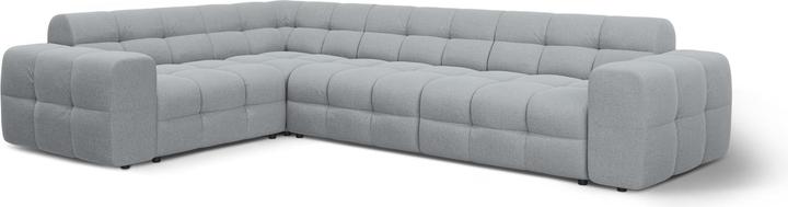 Actual product image Micadoni Velvet Left Corner Sofa, "Kendal", 6 Seats, 332x231x79Made in Europe (Corner sofa)